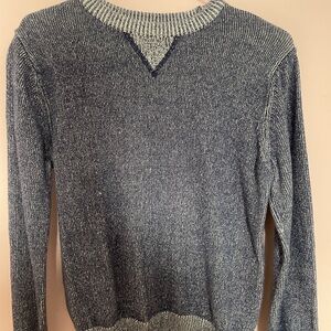 Cat & Jack Men's Heathered Blue Crewneck Sweater